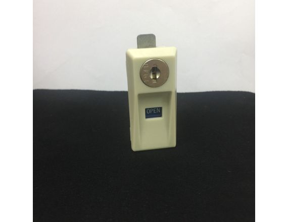 KHÓA TỦ LÙA SẮT MÀU TRẮNG SỮA T-125 -03